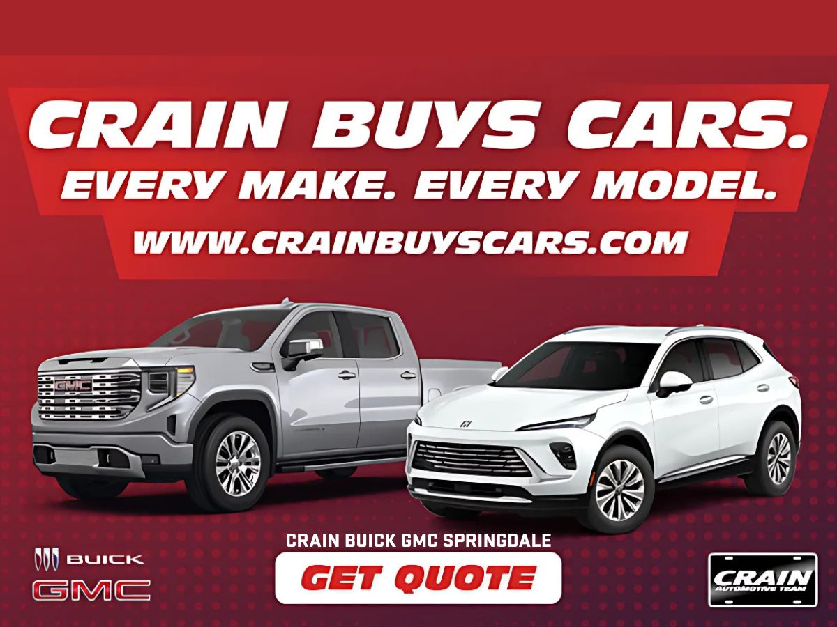 Crain Buick GMC Springdale Buys Cars – every make and model with fast online quotes.