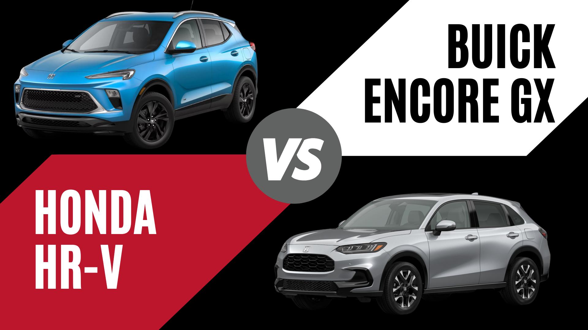 2026 Buick Encore GX and Honda HR-V subcompact SUVs compared side by side for drivers in Springdale Arkansas