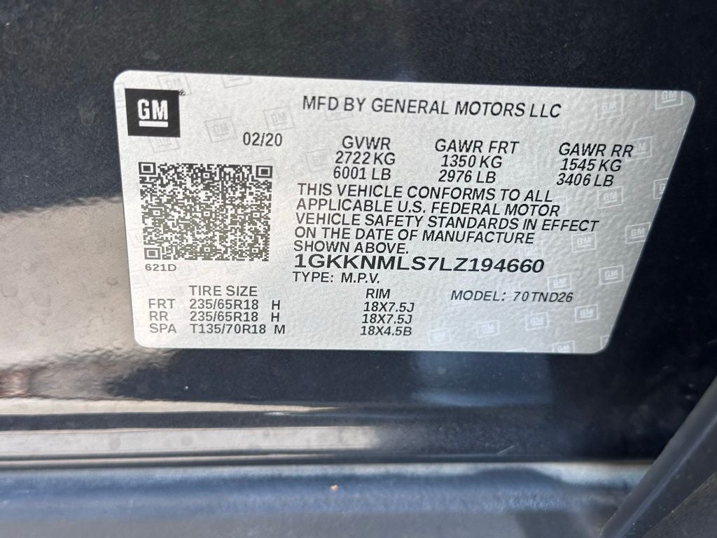 2020 GMC Acadia SLT - ONE OWNER / 7 PASSENGER