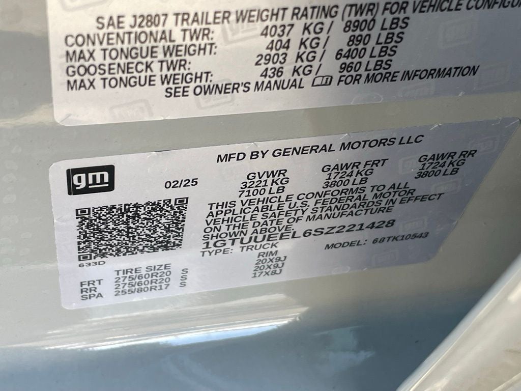 2025 GMC Sierra 1500 AT4 - ROCKY RIDGE PKG / SUNROOF