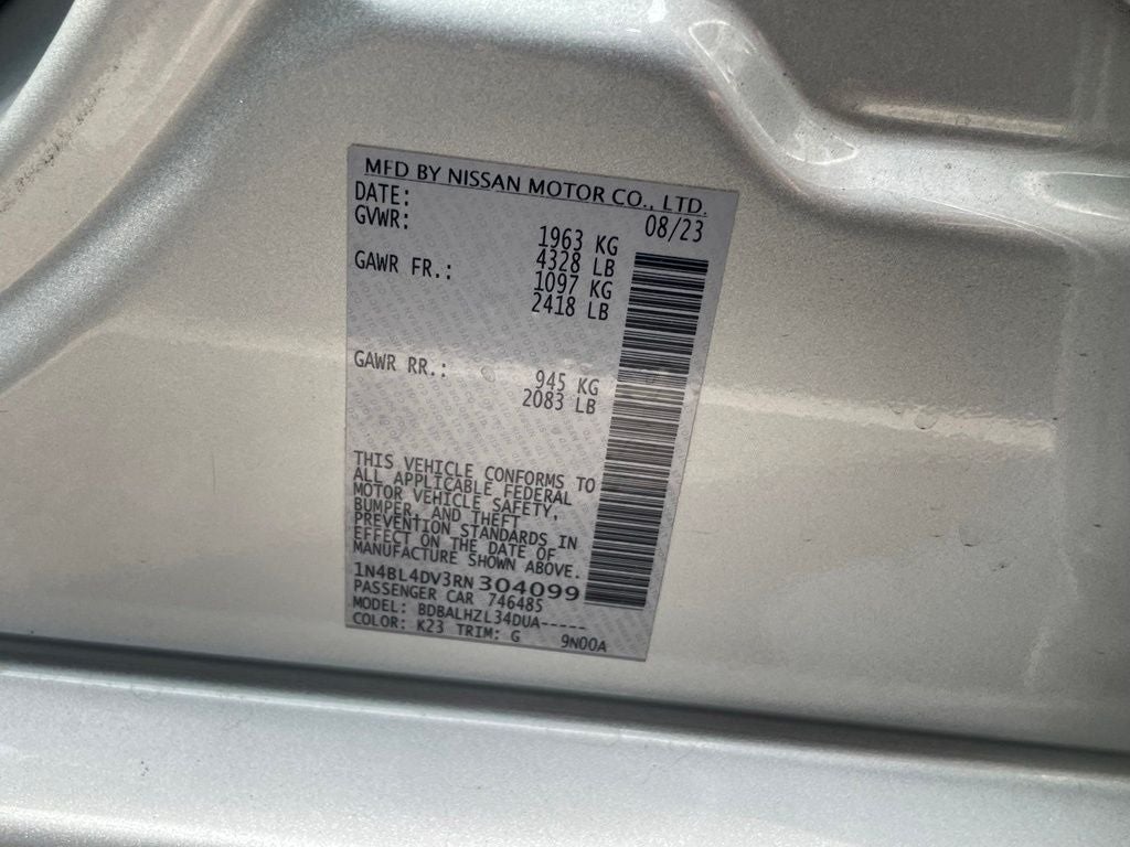 2024 Nissan Altima 2.5 SV - BLIND SPOT ASSIST / APPLE CARPLAY