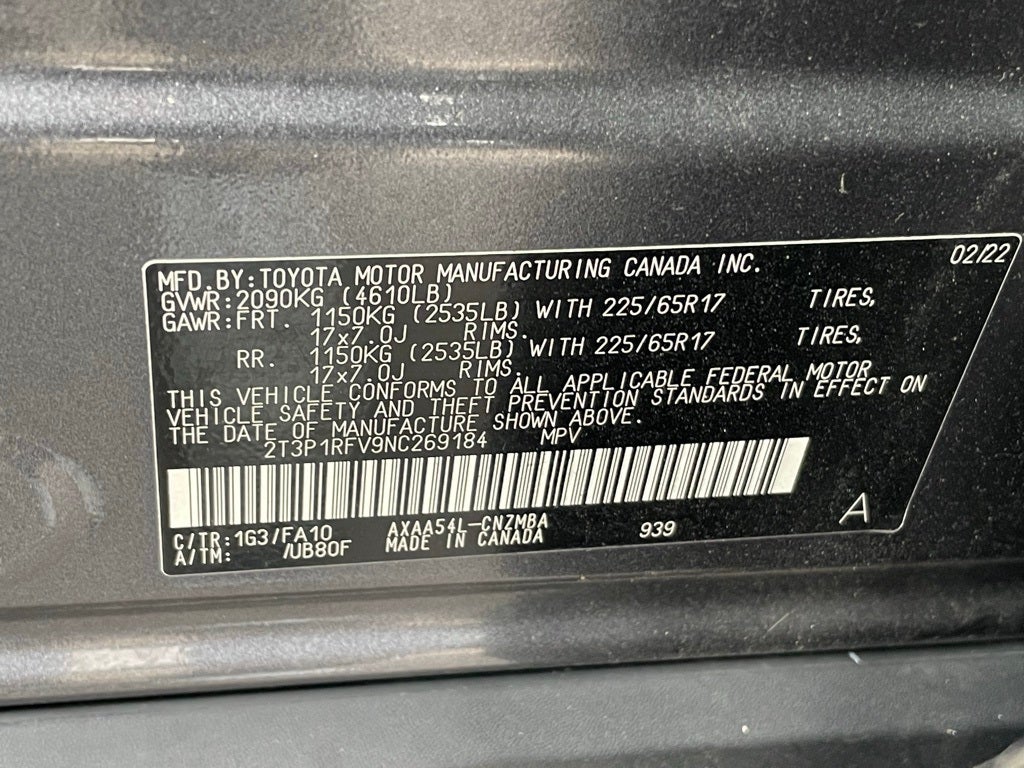 2022 Toyota RAV4 XLE - MOONROOF / RADAR CRUISE