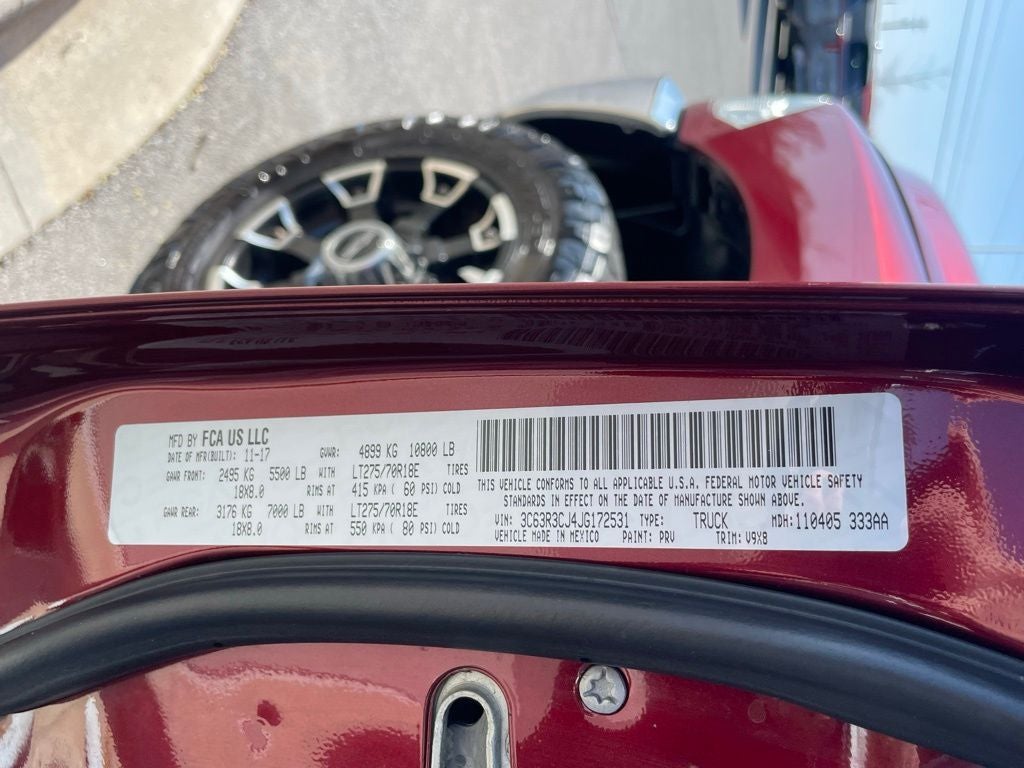 2018 RAM 3500 Tradesman - ONE OWNER / 6.4 HEMI