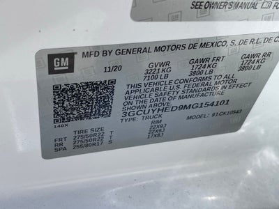 2021 Chevrolet Silverado 1500 High Country - HD SURROUND VISION / HEAD UP DISPLAY