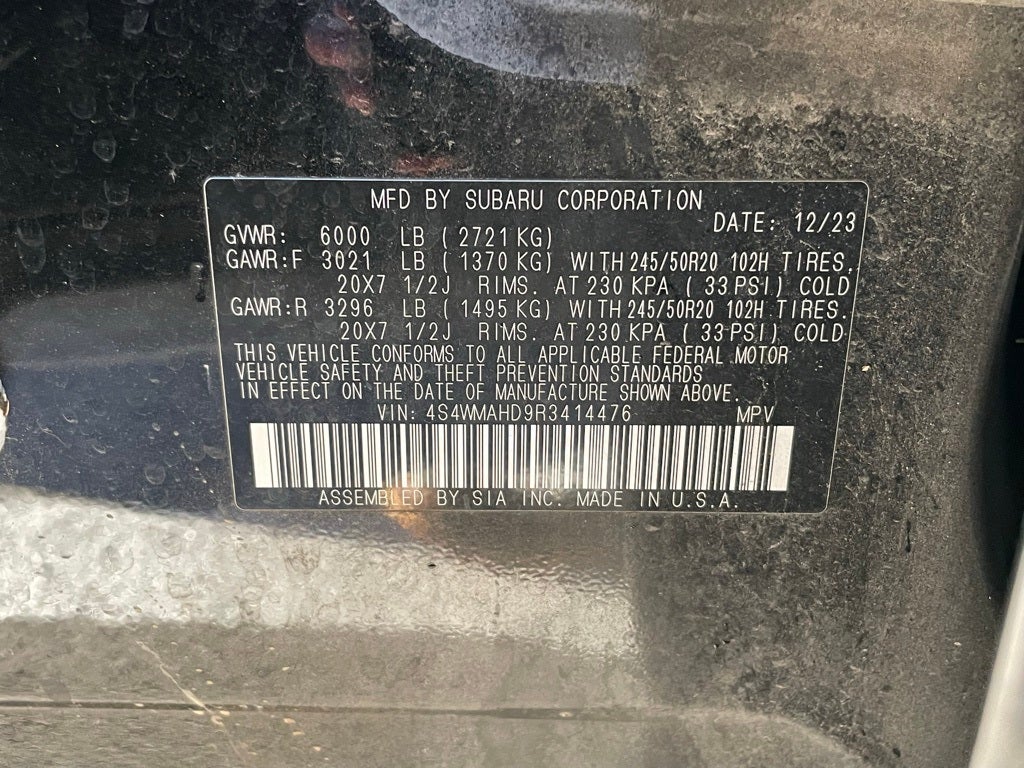 2024 Subaru Ascent Onyx Edition - PANORAMIC ROOF / 3RD ROW SEATING