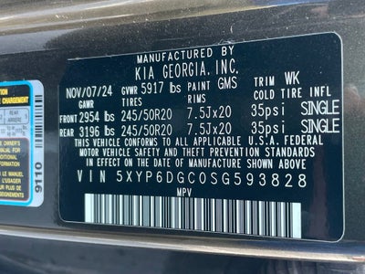 2025 Kia Telluride S - KIA CERTIFIED / POWER MOONROOF