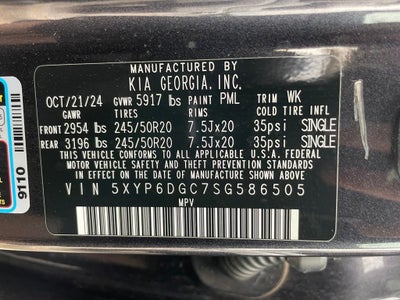 2025 Kia Telluride S - KIA CERTIFIED / SUNROOF