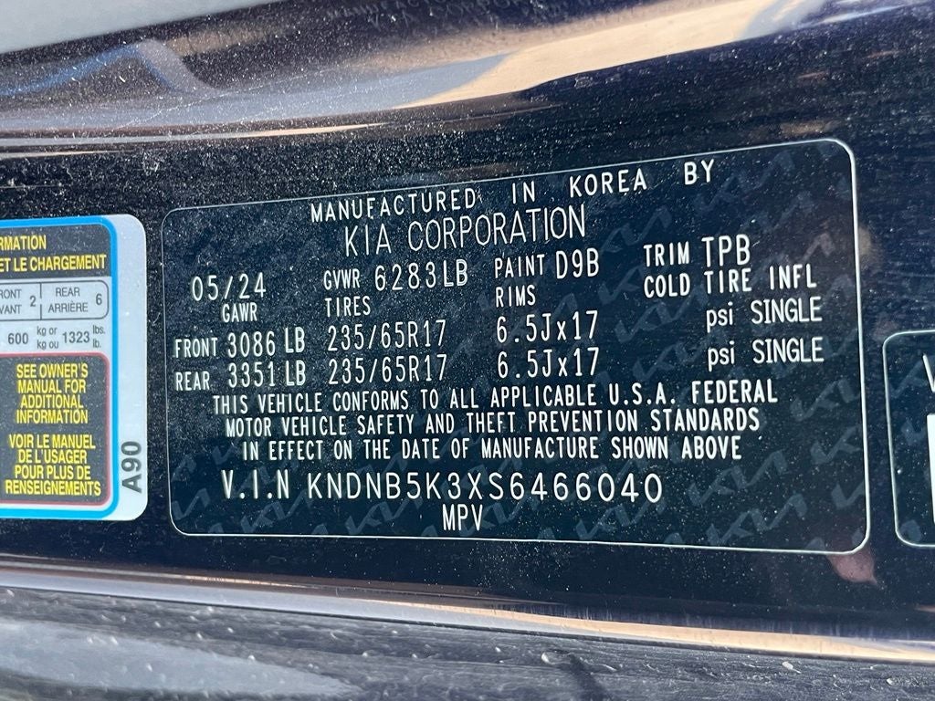 2025 Kia Carnival LXS - KIA CERTIFIED / NAVIGATION