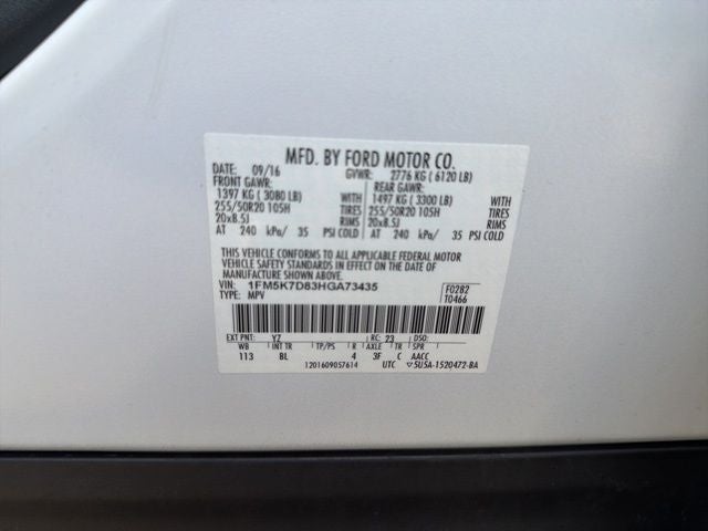 2017 Ford Explorer XLT