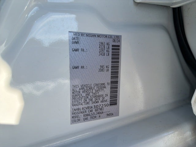 2025 Nissan Altima 2.5 SR