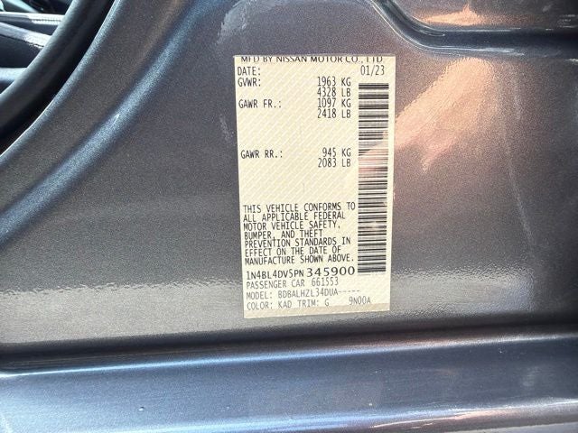 2023 Nissan Altima 2.5 SV