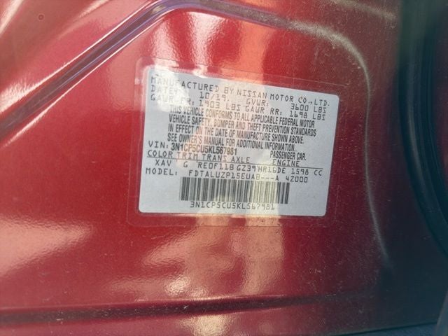 2019 Nissan Kicks SR