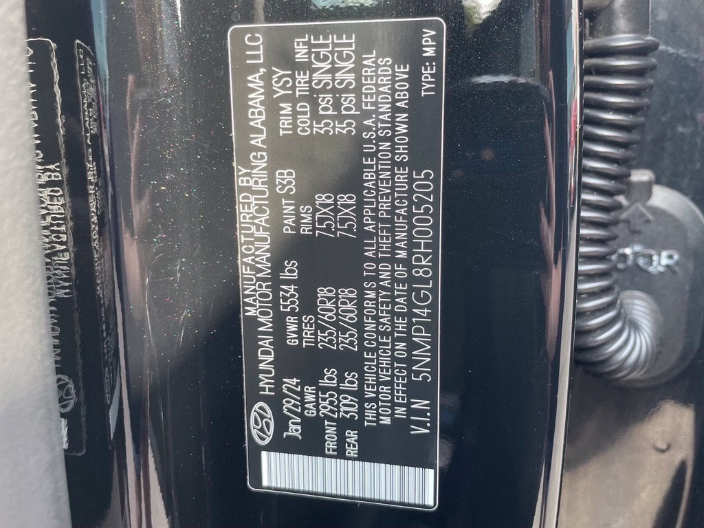 2024 Hyundai Santa Fe SE Clean CarFax, Third Row Seating