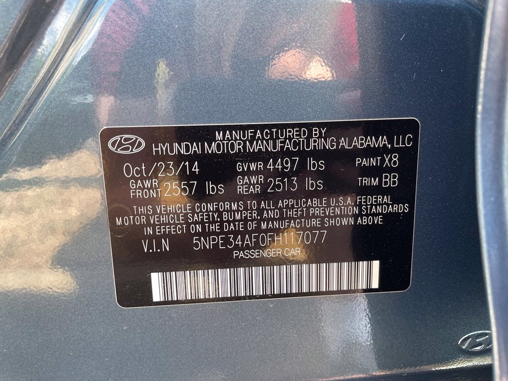 2015 Hyundai Sonata Limited Clean CarFax, One Owner, Extra Clean