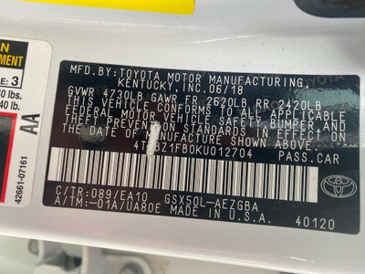 2019 Toyota Avalon XLE