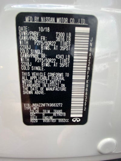 2019 INFINITI QX80 LUXE