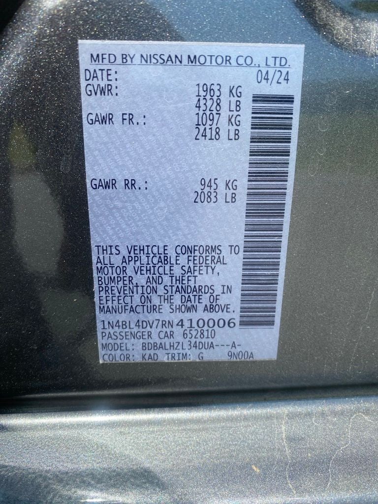 2024 Nissan Altima 2.5 SV