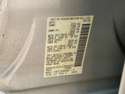 2018 Nissan Titan SV
