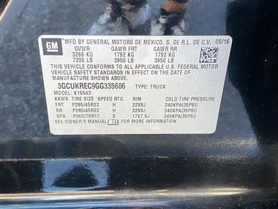 2016 Chevrolet Silverado 1500 LT LT2