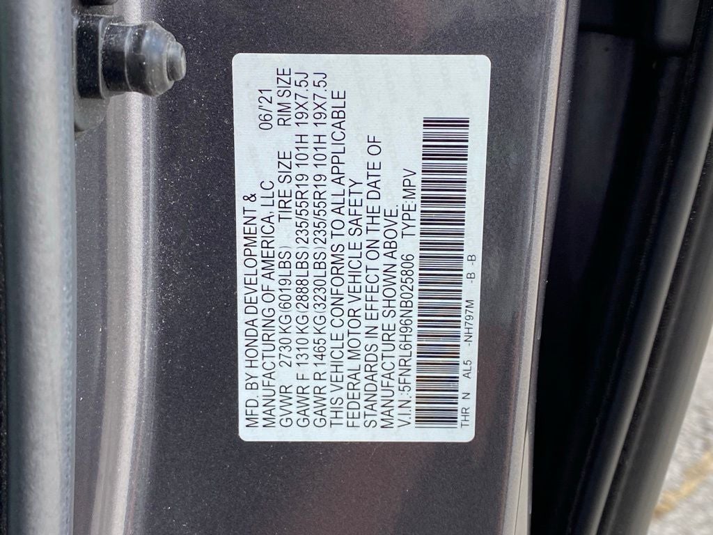 2022 Honda Odyssey Elite