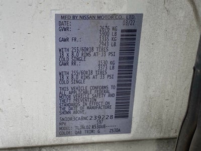 2022 Nissan Pathfinder SL