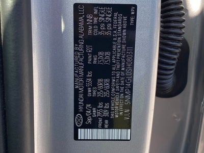 2025 Hyundai Santa Fe SE