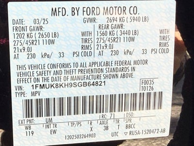 2025 Ford Explorer ST-Line CLEAN CARFAX