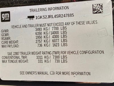 2025 GMC Yukon XL Denali HEADS UP DISPLAY