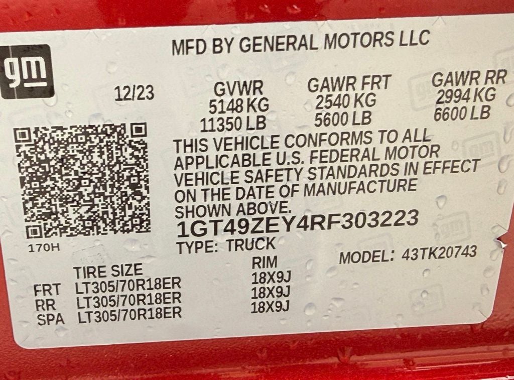 2024 GMC Sierra 2500HD AT4X AEV UPFIT