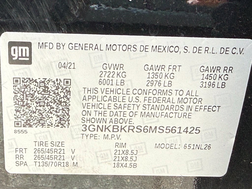 2021 Chevrolet Blazer RS - AWD / PANORAMIC SUNROOF / ONE OWNER