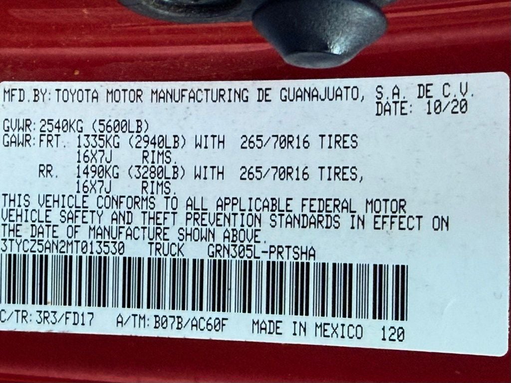 2021 Toyota Tacoma TRD Off-Road V6