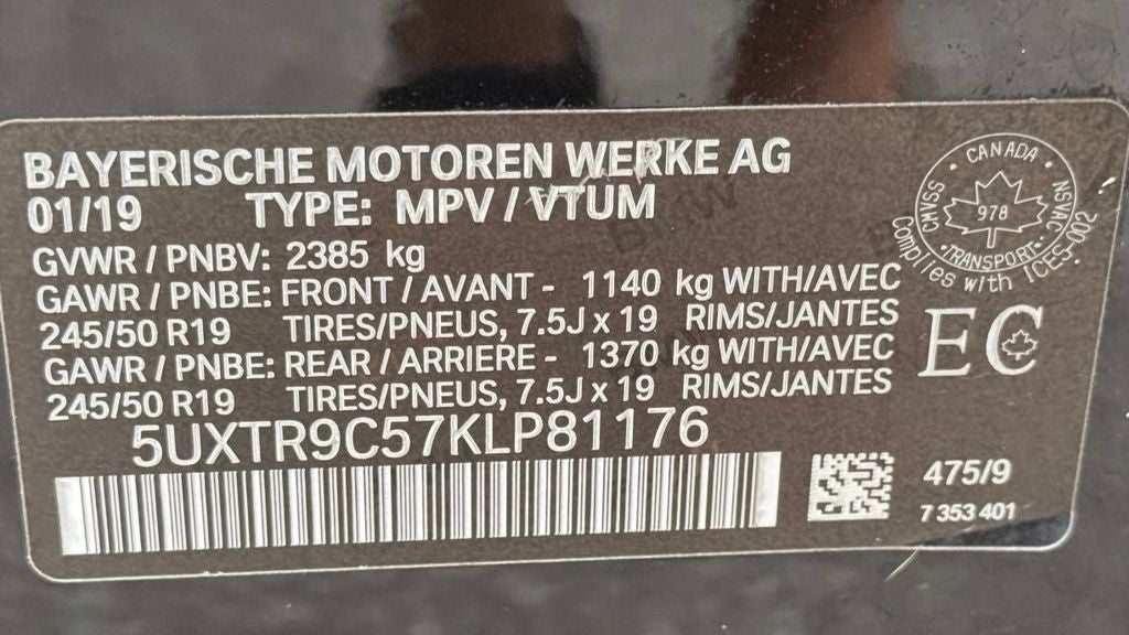 2019 BMW X3 xDrive30i