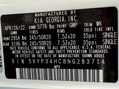 2022 Kia Telluride EX Premium - SUNROOF / CLEAN CARFAX