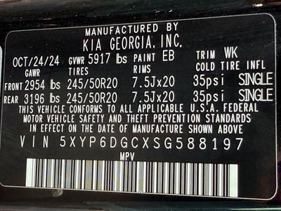 2025 Kia Telluride S CLEAN CARFAX