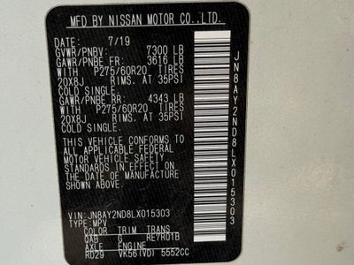2020 Nissan Armada SL CLEAN CARFAX