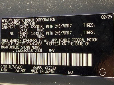 2025 Toyota 4Runner SR5 ONE OWNER CLEAN CARFAX