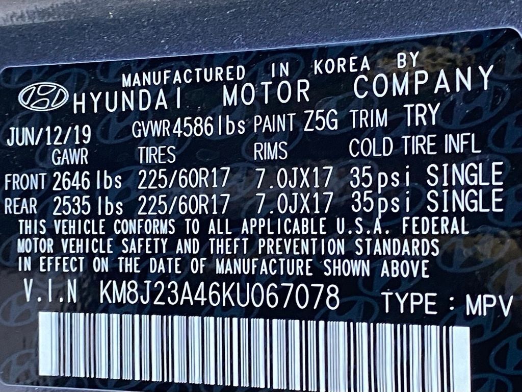 2019 Hyundai Tucson SE