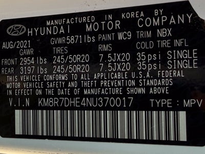 2022 Hyundai Palisade Calligraphy