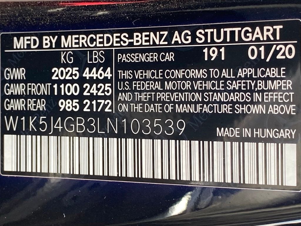 2020 Mercedes-Benz CLA CLA 250
