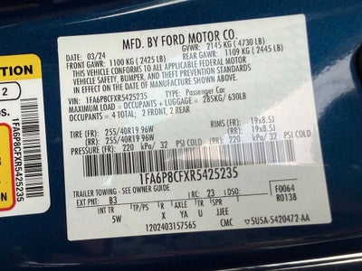 2024 Ford Mustang GT Premium BREMBO BRAKES