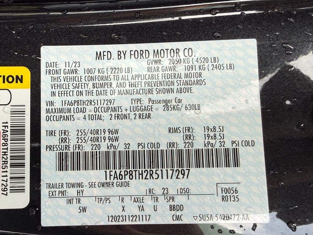 2024 Ford Mustang EcoBoost Premium FORD CO-PILOT, NAV