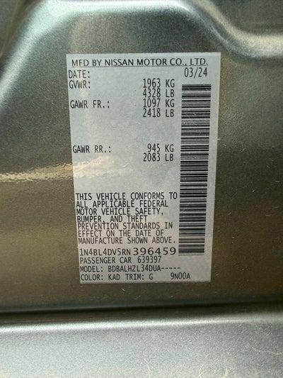 2024 Nissan Altima 2.5 SV