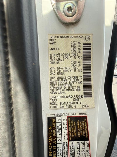 2023 Nissan Frontier S