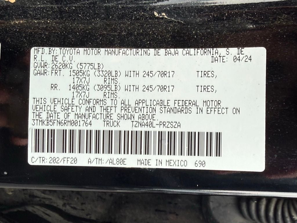 2024 Toyota Tacoma SR5