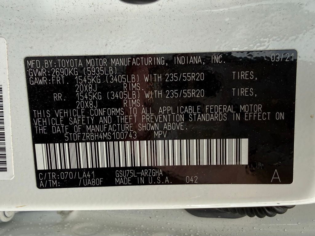 2021 Toyota Highlander Platinum