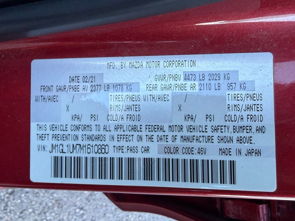 2021 Mazda Mazda6 Sport