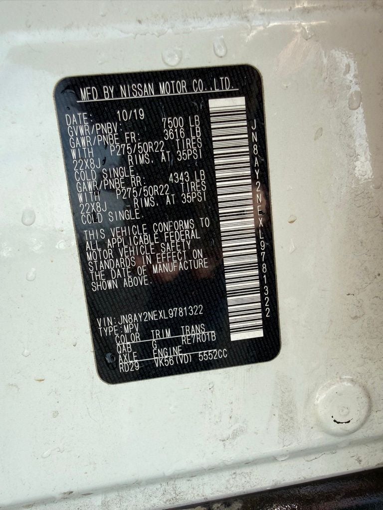 2020 Nissan Armada Platinum