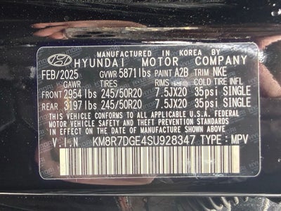 2025 Hyundai Palisade Calligraphy Night Edition