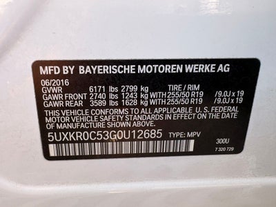 2016 BMW X5 xDrive35i Sport Activity