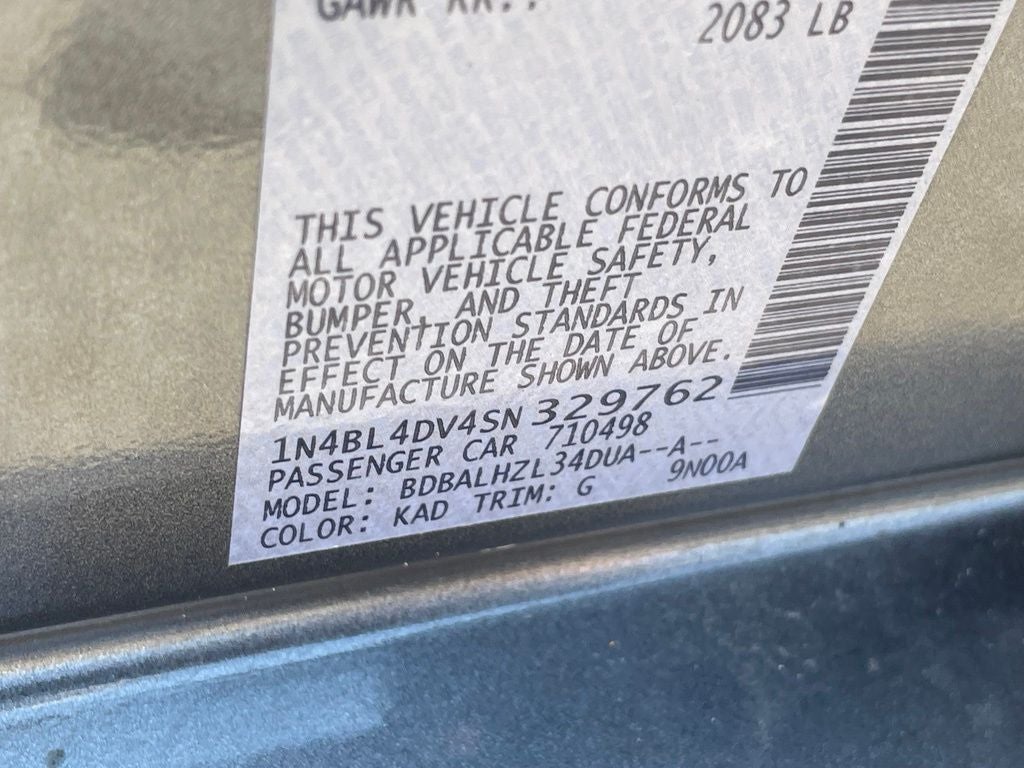 2025 Nissan Altima 2.5 SV